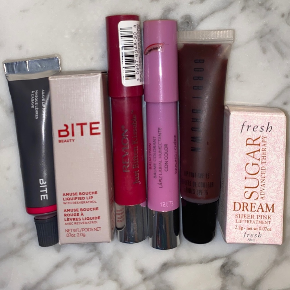 Bite Beauty Fresh Revlon & Bobbi Brown Lip Bundle